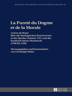 cover image of La Pureté du Dogme et de la Morale